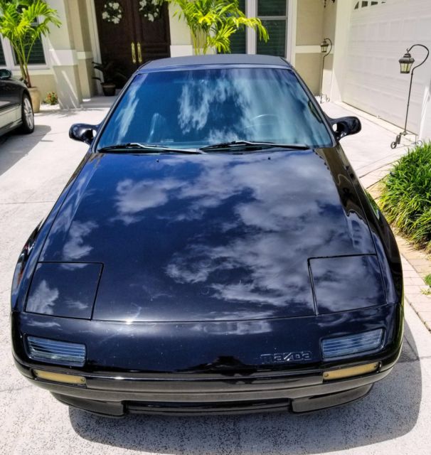 1990 Black Mazda RX-7 Convertible