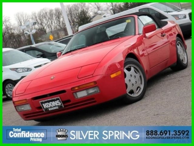 1990 Red Porsche 944 Coupe