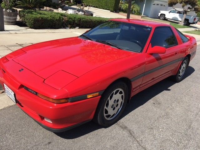 1990 Red Toyota Supra Coupe