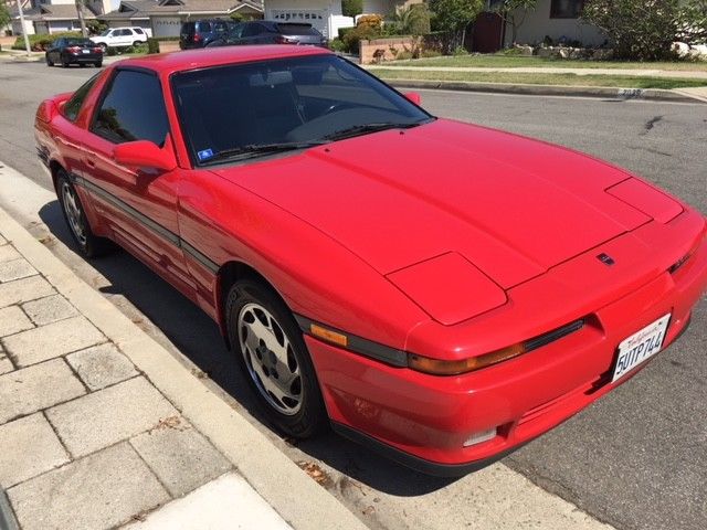 1990 Red Toyota Supra Coupe