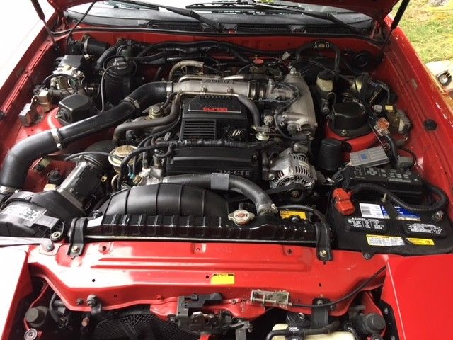 1990 Red Toyota Supra Coupe