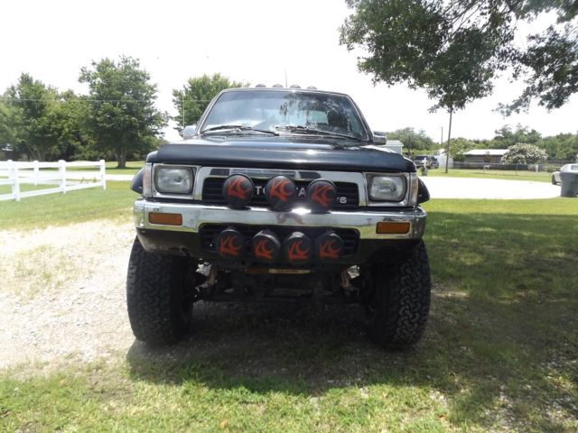 1990 Red Toyota 1990 4x4 Pickup Pickup