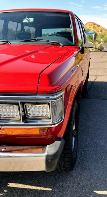 1990 Red Toyota Land Cruiser SUV