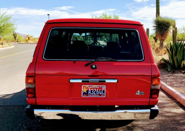 1990 Red Toyota Land Cruiser SUV