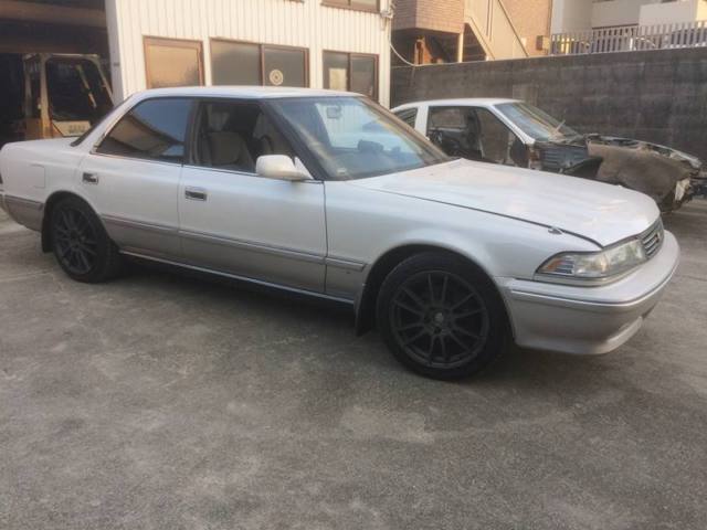 1990 White Toyota Mark II Sedan