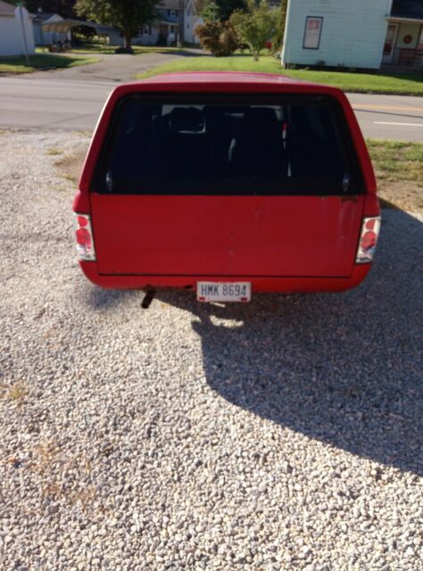 1990 Red Toyota Pickup