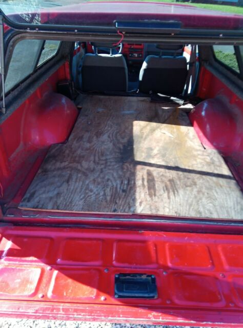 1990 Red Toyota Pickup