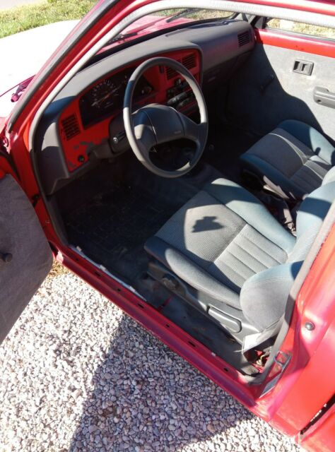 1990 Red Toyota Pickup