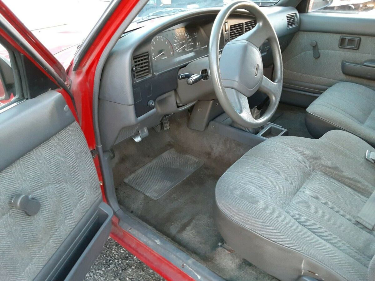 1990 Red Toyota Pickup Extended Cab Pickup