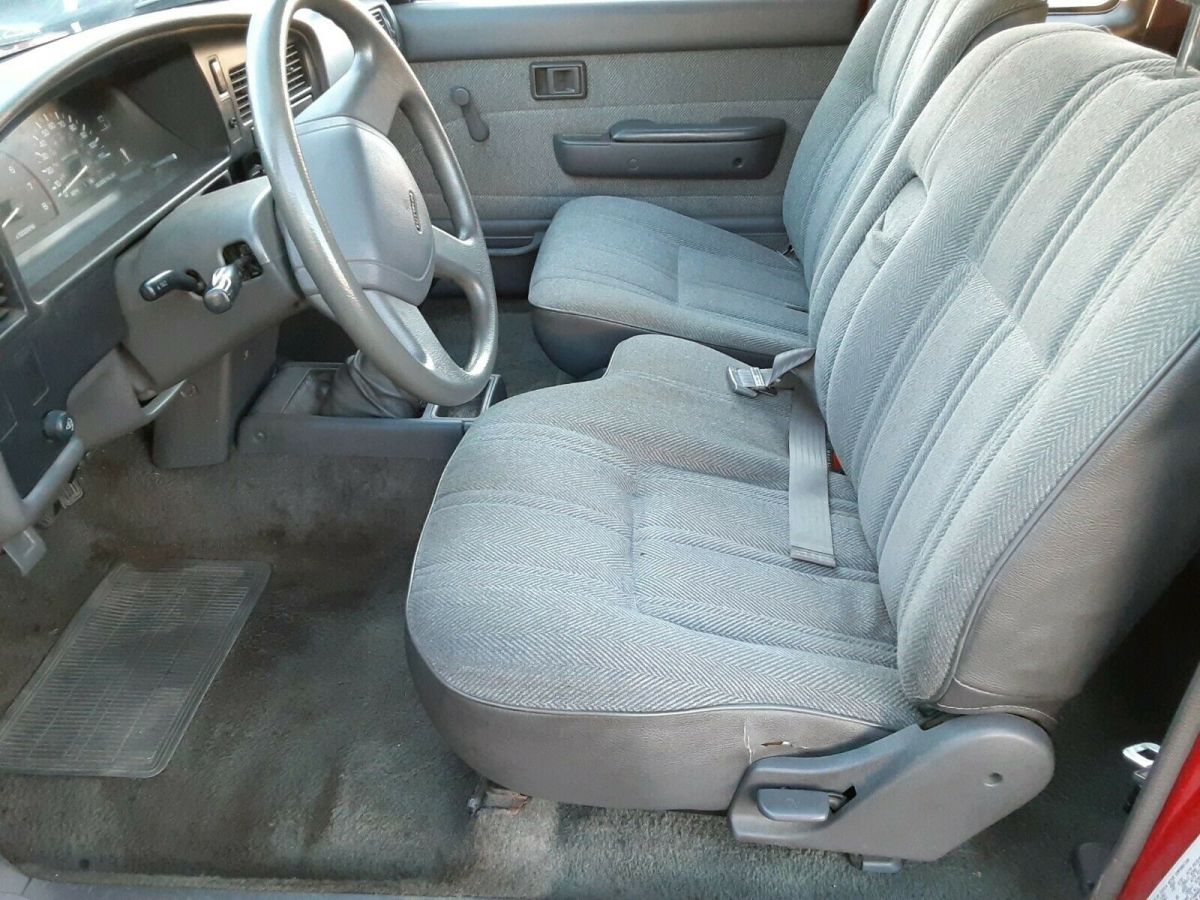 1990 Red Toyota Pickup Extended Cab Pickup