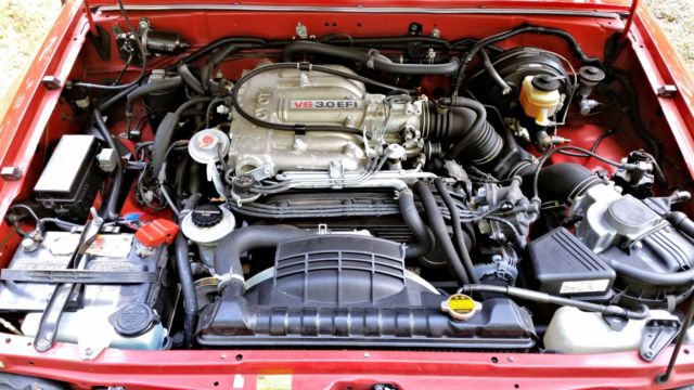 1990 Red Toyota SR5 Extended Cab Pickup