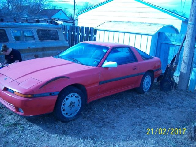 1990 Red Toyota Supra Hatchback