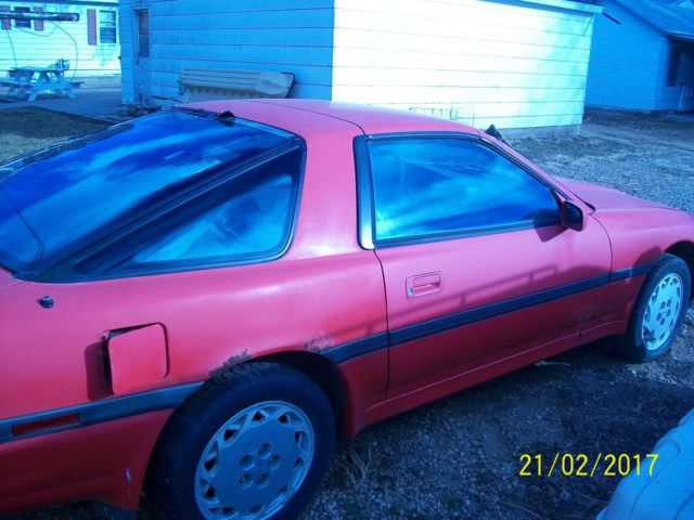 1990 Red Toyota Supra Hatchback