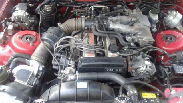 1990 Red Toyota Supra Hatchback