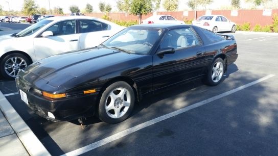 1990 Black Toyota Supra Hatchback
