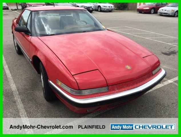 1990 Red Buick Reatta Coupe
