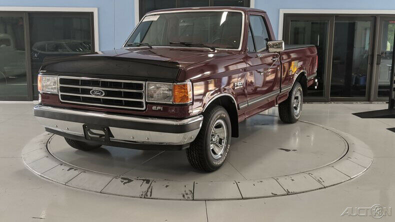 1990 Red Ford F-150 Pickup Truck