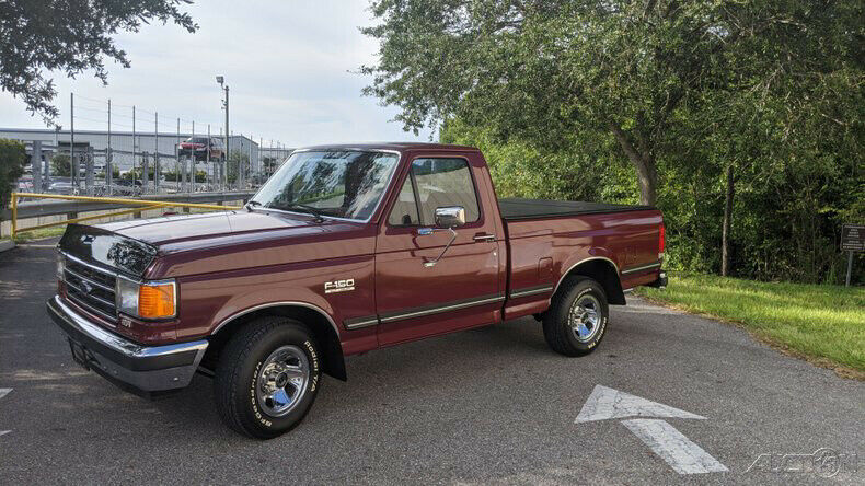 1990 Red Ford F-150 Pickup Truck