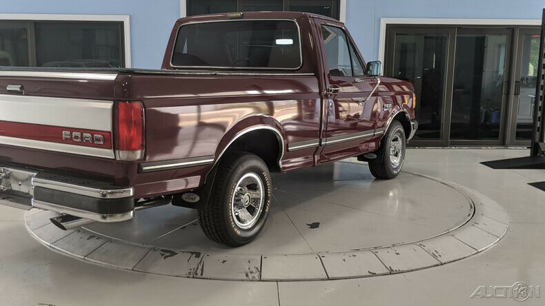 1990 Red Ford F-150 Pickup Truck