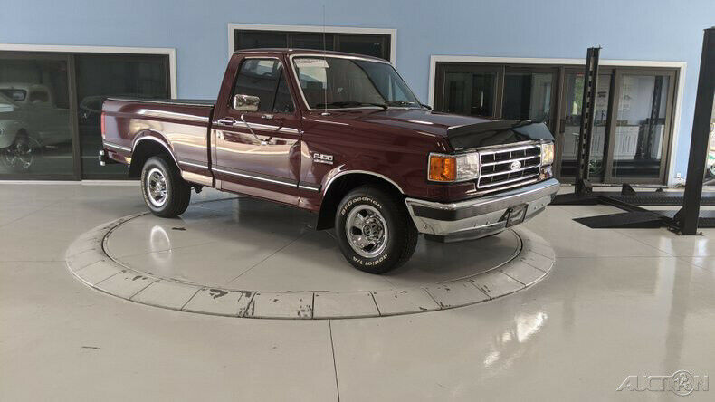 1990 Red Ford F-150 Pickup Truck