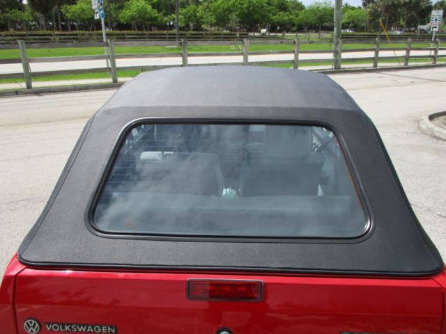 1990 Red Volkswagen Cabrio Convertible