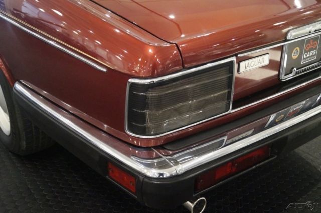 1990 Red Jaguar XJ-Series Sedan