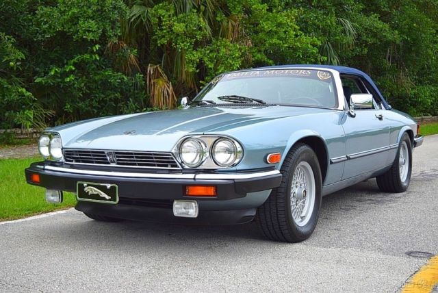 1990 Blue Jaguar XJ-Series Convertible