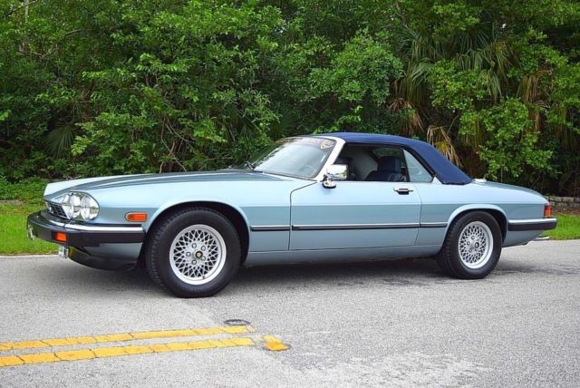 1990 Blue Jaguar XJ-Series Convertible