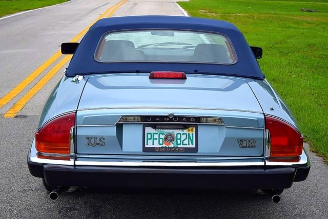 1990 Blue Jaguar XJ-Series Convertible