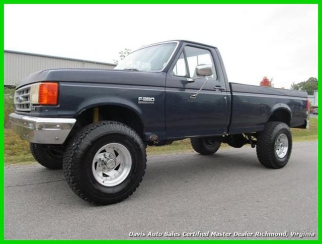 1990 Blue Ford F-350