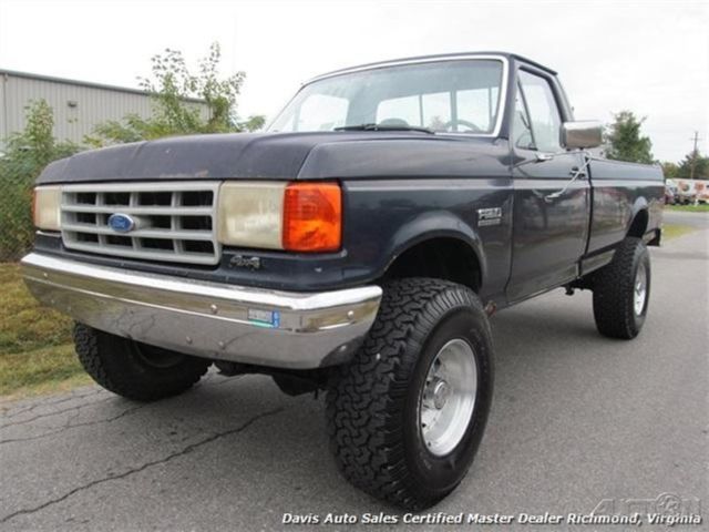 1990 Blue Ford F-350