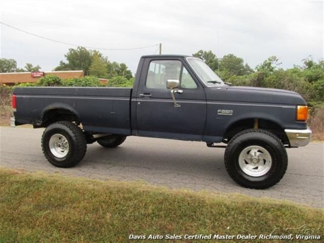 1990 Blue Ford F-350