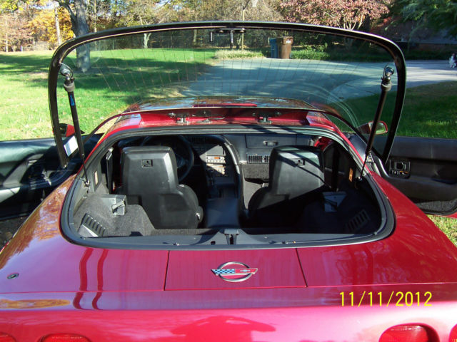 1990 Dark Red Metallic Chevrolet Corvette Coupe