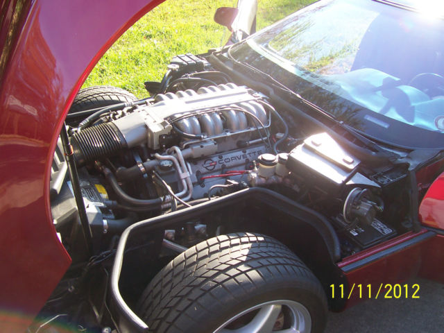 1990 Dark Red Metallic Chevrolet Corvette Coupe