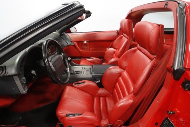 1990 Red Chevrolet Corvette