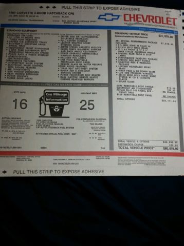 1990 Black Chevrolet Corvette