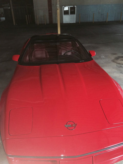 1990 Red Chevrolet Corvette Coupe