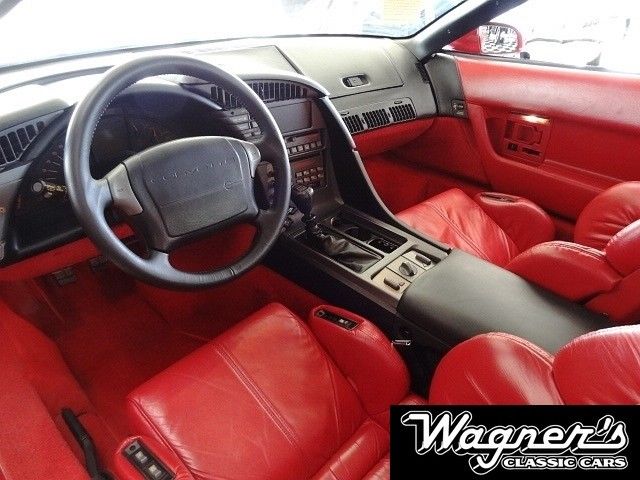 1990 Red Chevrolet Corvette