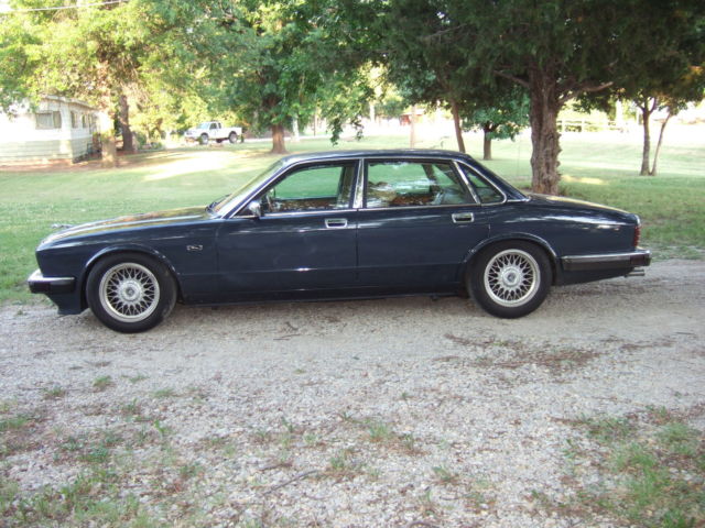 1990 Blue Jaguar XJ6 4 door