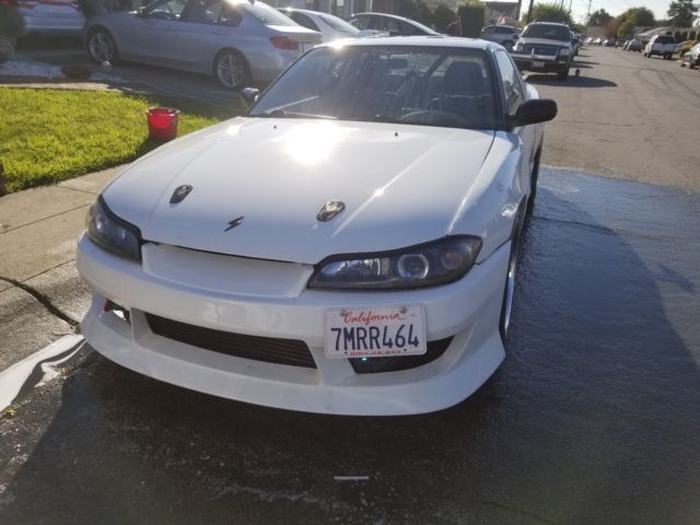 1991 White Nissan 240SX Hatchback