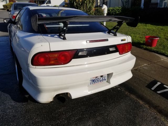 1991 White Nissan 240SX Hatchback