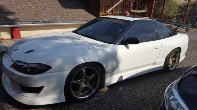 1991 White Nissan 240SX Hatchback