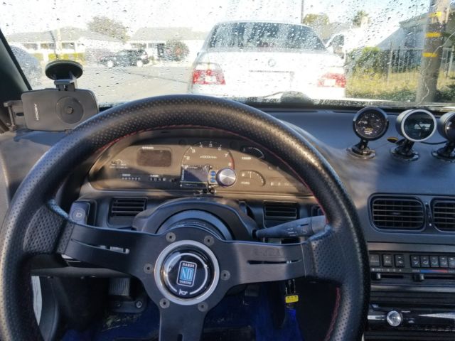 1991 White Nissan 240SX Hatchback