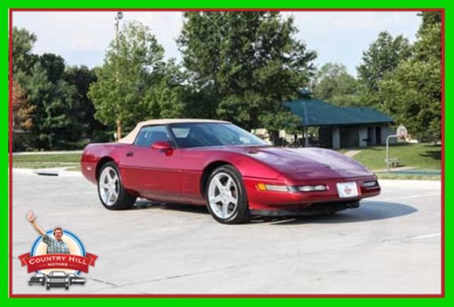 1991 Red Chevrolet Corvette Convertible