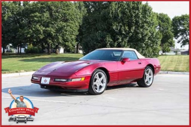 1991 Red Chevrolet Corvette Convertible