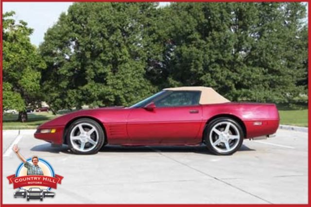 1991 Red Chevrolet Corvette Convertible