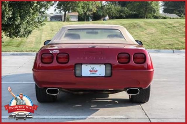 1991 Red Chevrolet Corvette Convertible