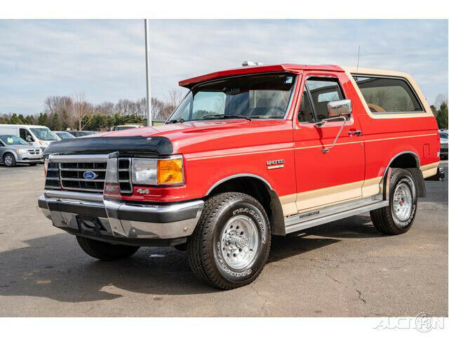1991 Red Ford Bronco