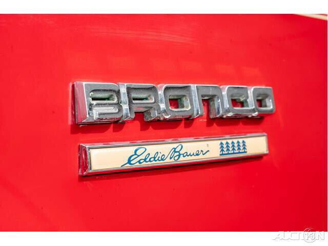 1991 Red Ford Bronco