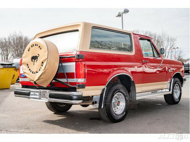 1991 Red Ford Bronco